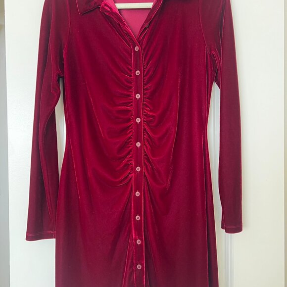 Reformation Isa Velvet Dress - Picture 3 of 7